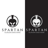 Strong and brave spartan or spartan war warrior helmet logo.Designed with template vector illustration editing.