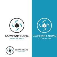 Logistics company vector logo, arrow icon logo, fast digital delivery logo. Using simple and easy logo vector editing.