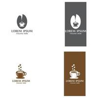 Coffee cup Logo Template vector