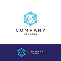 Logo box hexagon or cube and technology hexagon logo creative simple logo.By using modern template vector illustration editing.