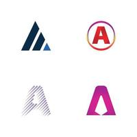 A letter logo and symbol vector template