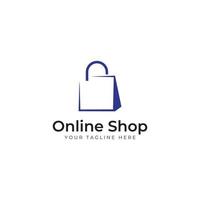 Shopping bag and online shopping cart logo.Logo suitable for sale,discount,shop.With vector illustration editing.