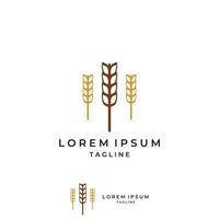 Wheat or cereal logo, wheat field and wheat farm logo.With easy and simple editing illustrations. vector