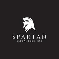 Strong and brave spartan or spartan war warrior helmet logo.Designed with template vector illustration editing.