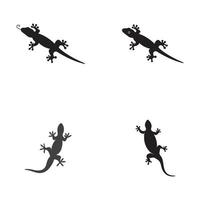 plantilla de impresión de vector de lagarto de casa