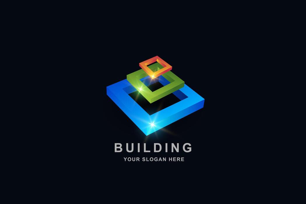3d Construction Logo Vector Art, Icons, and Graphics for Free Download