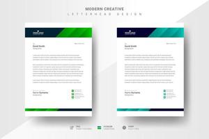 Modern creative letterhead design template vector