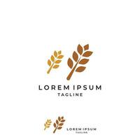 Wheat or cereal logo, wheat field and wheat farm logo.With easy and simple editing illustrations. vector