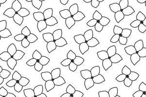 painted wallpaper, background, painted flowers with black lines on a white background, you can use for posters, cards, march 8, valentine, clothes and cloth prints vector