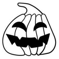 Doodle sticker decoration for halloween celebration vector