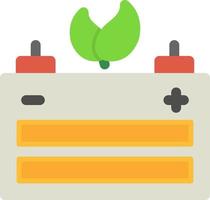 Bio Battery Flat Icon vector