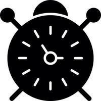 Alarm Clock Glyph Icon vector
