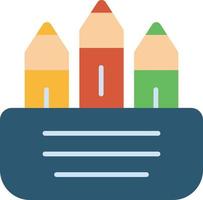 Crayon Flat Icon vector