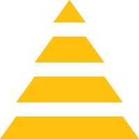 Pyramid Chart Flat Icon vector