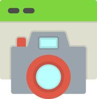 Camera Website Flat Icon vector