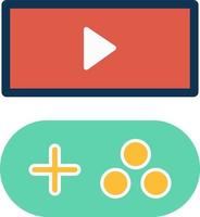Game Streaming Line Glyph Icon vector