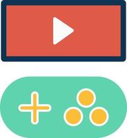 Game Streaming Line Glyph Icon vector