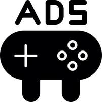 Game Ads Line Glyph Icon vector