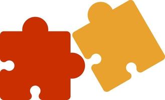 Puzzle Flat Icon vector