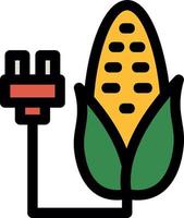 Corn Energy Line Icon vector