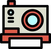 Instant Camera Line Icon vector