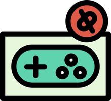 Game Disconnect Line Icon vector