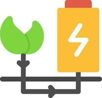 Green Energy Flat Icon vector