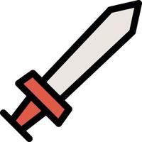 Game Sword Line Icon vector