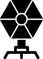 Camera Reflector Glyph Icon vector