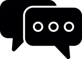 Chat Glyph Icon vector