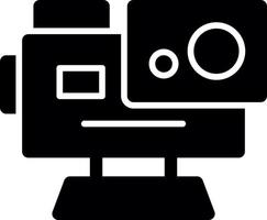 Action Camera Glyph Icon vector