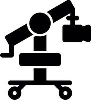 Camera Crane Glyph Icon vector