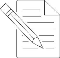 Sheet icon for text. vector