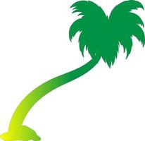 Palm trees with gradient. vector