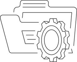 File folder icon. vector
