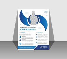Corporate business flyer design and brochure cover page template design vector