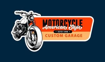 motorcycle artwork for t-shirt design vector