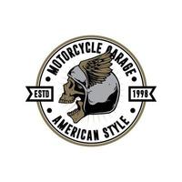 motorcycle artwork for badge design vector