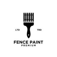 Fence Paint logo vector design template