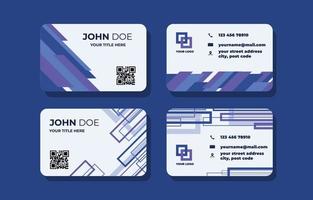 Bussines Card Formal Office Blue Theme vector