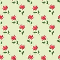 Seamless flora cartoon pattern vector