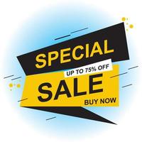 Banner sale special offers banner template design background. vector