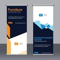 banner de negocios roll up set plantilla de banner standee. vector