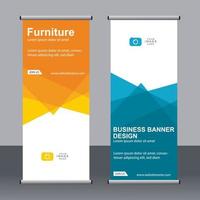 banner de negocios roll up set plantilla de banner standee. vector