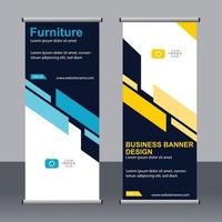 banner de negocios roll up set plantilla de banner standee. vector