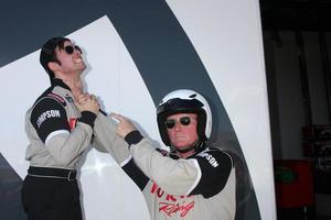 los angeles, 21 de febrero - nathan kress, robert patrick en el grand prix of long beach pro celebrity race training at the willow springs international raceway el 21 de marzo de 2015 en rosamond, ca foto