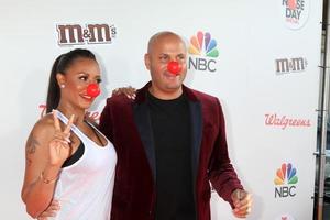 LOS ANGELES, MAY 26 - Mel Brown, aka Mel B, Stephen Belafonte at the Red Nose Day 2016 Special at Universal Studios on May 26, 2016 in Los Angeles, CA