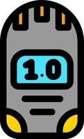 Dosimeter Line Filled Icon vector