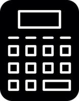 Calculator Glyph Icon vector