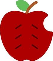 icono de manzana plana vector